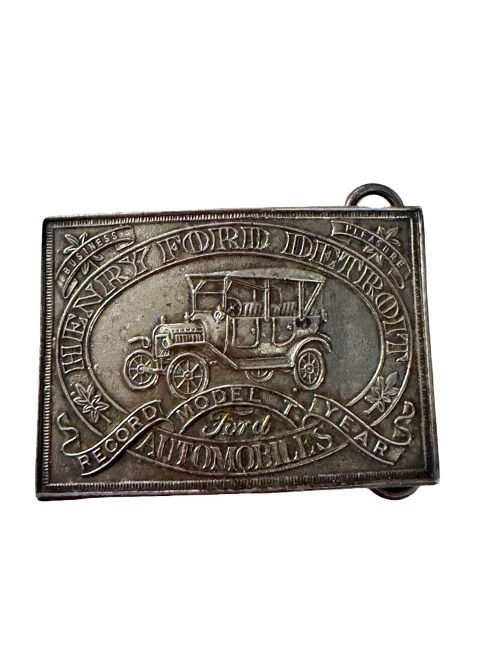 Vintage 1970s Henry Ford Model T Fairchild Tiffany & Co Fantasy Belt Buckle